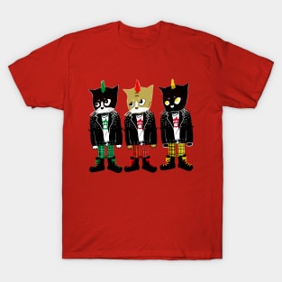 Three punk cats T-Shirt